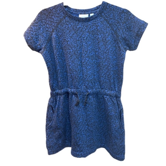 NWT ZELLA Twilight Wave Drawstring Girl’s Dress reg $59 - Picture 1 of 7